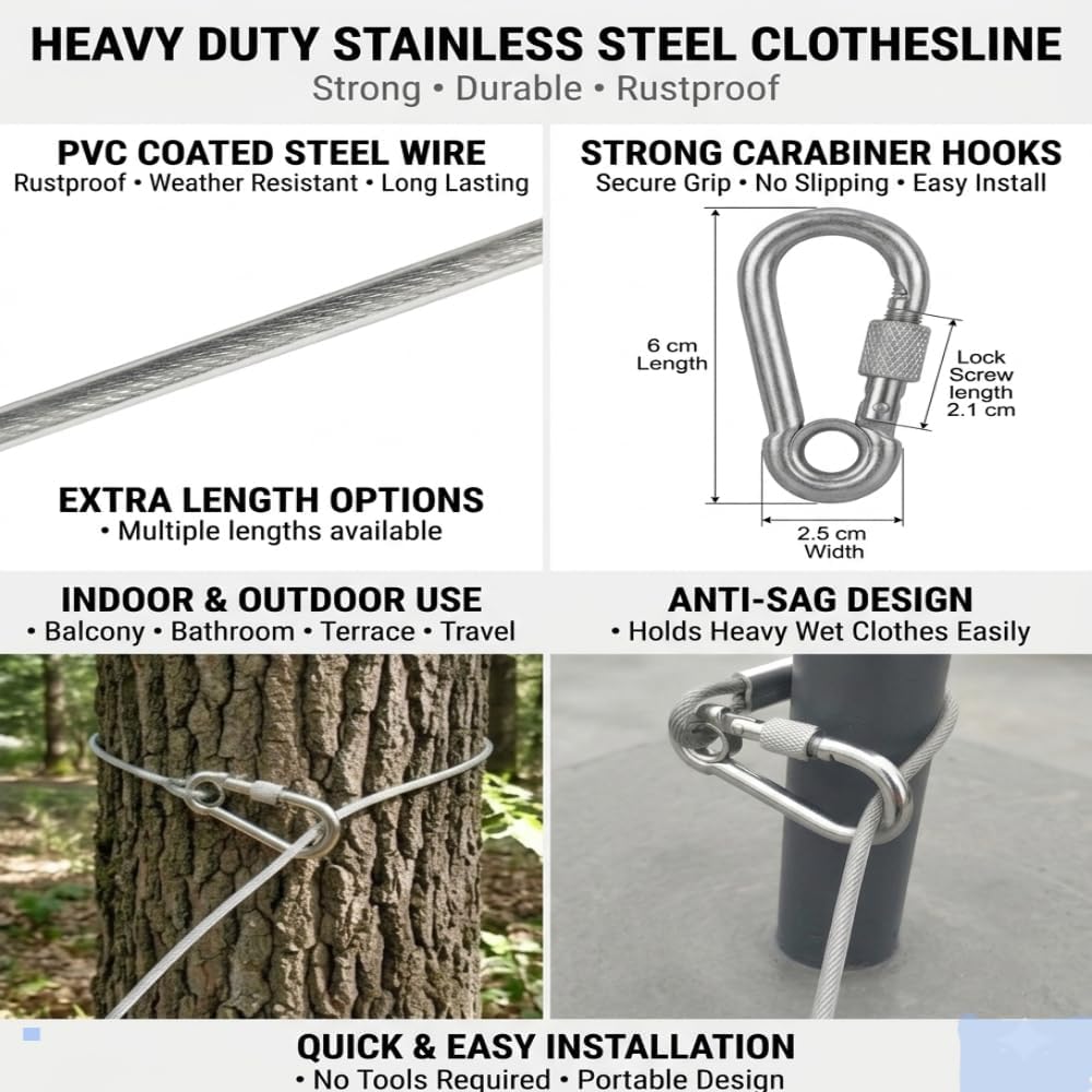 Steel ClothLine Pro (Buy 1 get 1 free)
